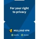 Mullvad Vpn | 5 Devices for 6 Months | Protect Your Privacy With Easy-To-Use Security Vpn Service