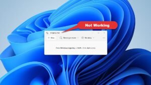 Snipping Tool Not Working [Fix Screenshot Capture]